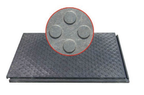 Industrial flooring tile close-up